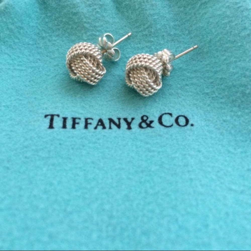 Tiffany and Co. Love Knot Earrings Silver